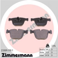 Zimmermann Комплект тормозных колодок ZIMMERMANN 233091701 - Заображення 1