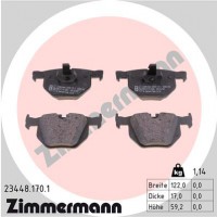 Zimmermann Комплект тормозных колодок ZIMMERMANN 234481701