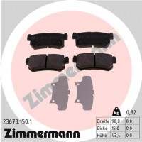 Zimmermann Комплект тормозных колодок ZIMMERMANN 236731501 - Заображення 1