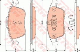Trw Комплект тормозных колодок TRW GDB1790 - Заображення 1