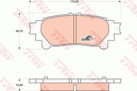 Комплект тормозных колодок TRW GDB4174