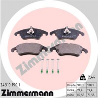 Zimmermann Комплект тормозных колодок ZIMMERMANN 243101901 - Заображення 1