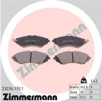 Комплект тормозных колодок ZIMMERMANN 23234.170.1