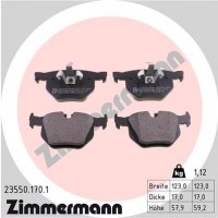 Zimmermann Комплект тормозных колодок ZIMMERMANN 23550.170.1 - Заображення 1