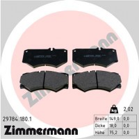 Комплект тормозных колодок ZIMMERMANN 297841801