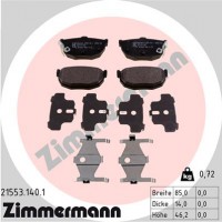 Zimmermann Комплект тормозных колодок ZIMMERMANN 215531401 - Заображення 1