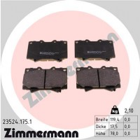 Zimmermann Комплект тормозных колодок ZIMMERMANN 235241751 - Заображення 1