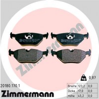 Zimmermann Комплект тормозных колодок ZIMMERMANN 20180.170.1 - Заображення 1