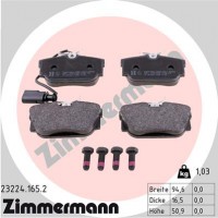 Zimmermann Комплект тормозных колодок ZIMMERMANN 23224.165.2 - Заображення 1