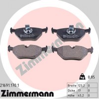 Zimmermann Комплект тормозных колодок ZIMMERMANN 21691.170.1 - Заображення 1