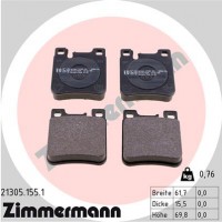 Zimmermann Комплект тормозных колодок ZIMMERMANN 21305.155.1 - Заображення 1