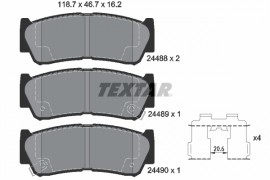 Textar Комплект тормозных колодок TEXTAR 2448801 - Заображення 1