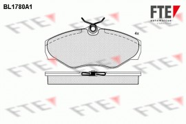 Fte Комплект тормозных колодок FTE BL1780A1 - Заображення 1