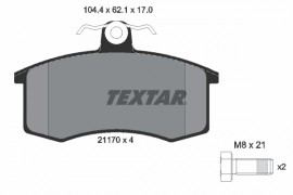 Textar Комплект тормозных колодок TEXTAR 2117002 - Заображення 1
