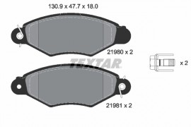 Textar Комплект тормозных колодок TEXTAR 2198004 - Заображення 1