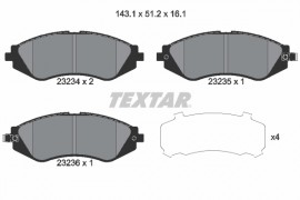 Textar Комплект тормозных колодок TEXTAR 2323401 - Заображення 1