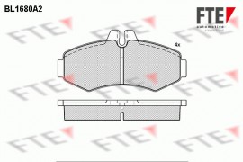 Fte Комплект тормозных колодок FTE BL1680A2 - Заображення 1