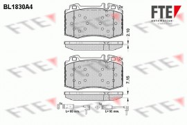 Fte Комплект тормозных колодок FTE BL1830A4 - Заображення 1