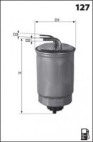 Mecafilter Топливный фильтр MECAFILTER ELG5296 - Заображення 1