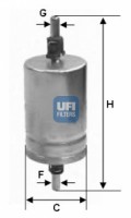 Ufi Топливный фильтр UFI 31.510.00 - Заображення 1