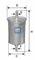 Ufi Топливный фильтр UFI 31.710.00 - Заображення 1