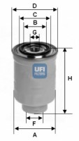 Ufi Топливный фильтр UFI 24.366.00 - Заображення 1