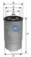 Топливный фильтр UFI 24.384.00