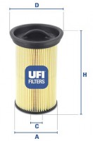 Топливный фильтр UFI 26.005.00