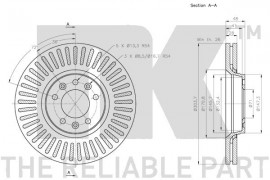 Nk Тормозной диск NK 203734 - Заображення 3
