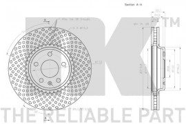 Nk Тормозной диск NK 2047127 - Заображення 3