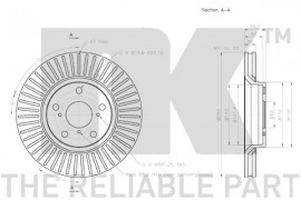 Nk Тормозной диск NK 2045122 - Заображення 3