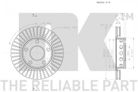 Nk Тормозной диск NK 2047131 - Заображення 3