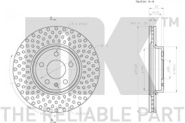 Nk Тормозной диск NK 2047132 - Заображення 3