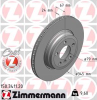 Тормозной диск ZIMMERMANN 150.3411.20