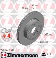 Zimmermann Тормозной диск ZIMMERMANN 150.3431.20 - Заображення 1