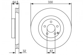 Bosch Тормозной диск BOSCH 0 986 479 415 - Заображення 5