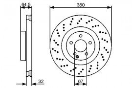 Bosch Тормозной диск BOSCH 0 986 479 412 - Заображення 5