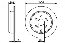 Bosch Тормозной диск BOSCH 0 986 479 449 - Заображення 5