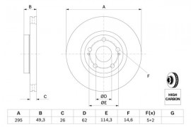 Bosch Тормозной диск BOSCH 0 986 479 454 - Заображення 5