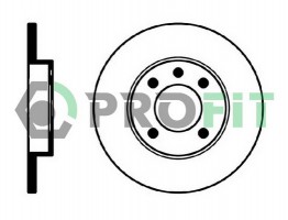 Profit Тормозной диск PROFIT 5010-0103 - Заображення 1