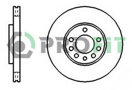Profit Тормозной диск PROFIT 5010-1191 - Заображення 1