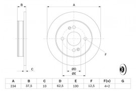 Bosch Тормозной диск BOSCH 0 986 479 256 - Заображення 5