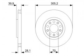 Bosch Тормозной диск BOSCH 0 986 479 291 - Заображення 5