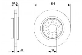 Bosch Тормозной диск BOSCH 0 986 479 320 - Заображення 5