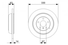 Bosch Тормозной диск BOSCH 0 986 479 330 - Заображення 5