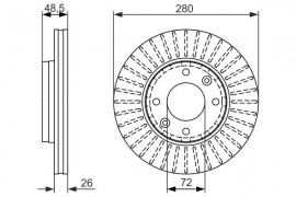 Bosch Тормозной диск BOSCH 0 986 479 353 - Заображення 5