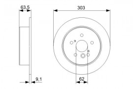 Bosch Тормозной диск BOSCH 0 986 479 338 - Заображення 5