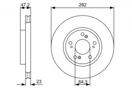 Bosch Тормозной диск BOSCH 0 986 479 365 - Заображення 5