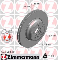 Zimmermann Тормозной диск ZIMMERMANN 150.3408.20 - Заображення 1