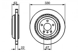 Bosch Тормозной диск BOSCH 0986479285 - Заображення 5